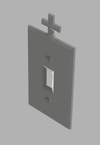 Light Switch Cover with Cross